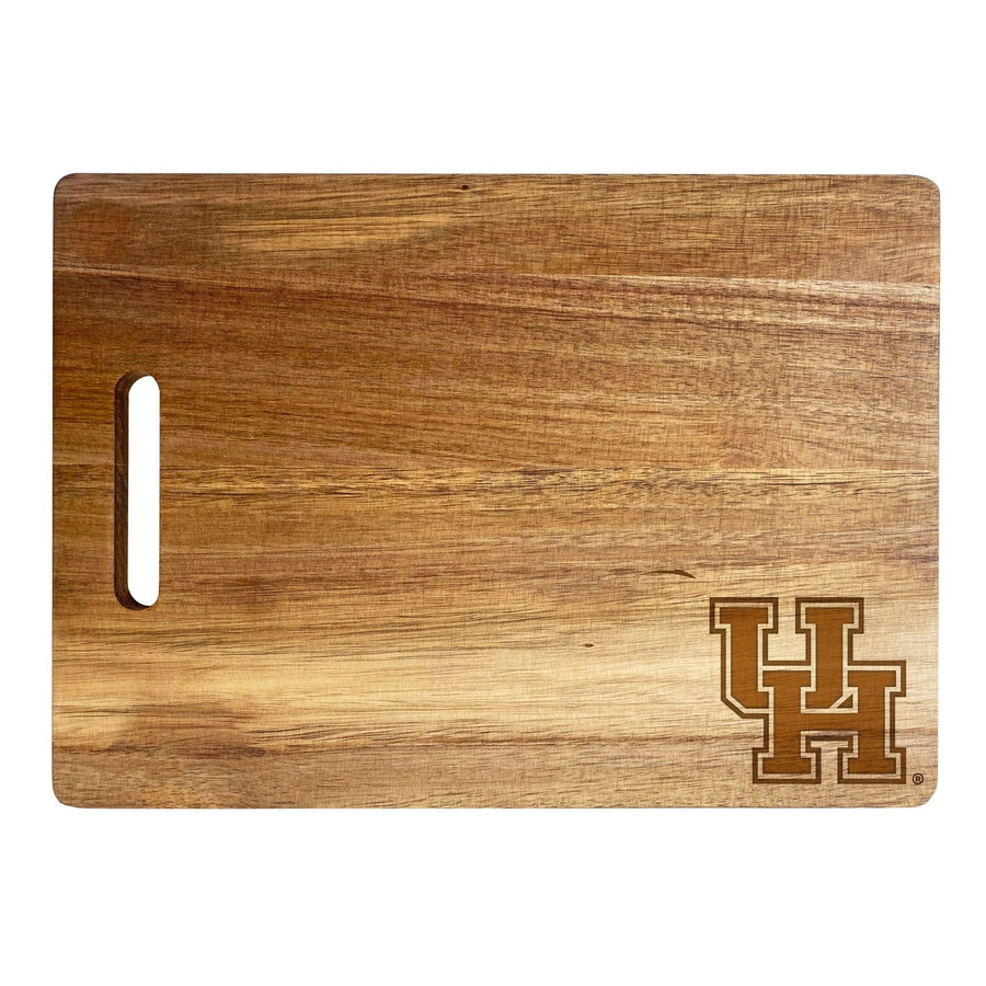 University of Houston Classic Acacia Wood Cutting Board - Small Corner Logo Image 1