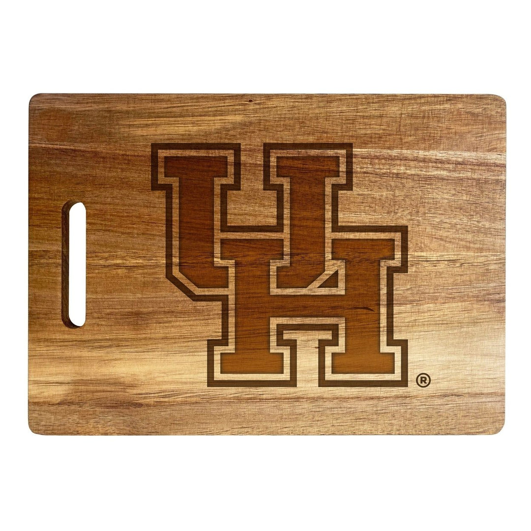 University of Houston Classic Acacia Wood Cutting Board - Small Corner Logo Image 1