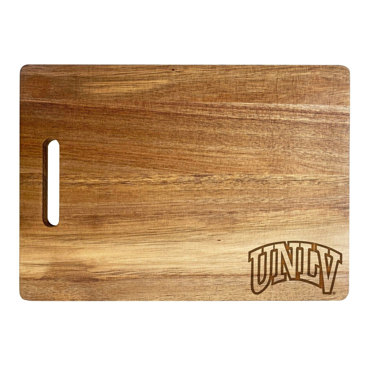 UNLV Rebels Classic Acacia Wood Cutting Board - Small Corner Logo Image 1