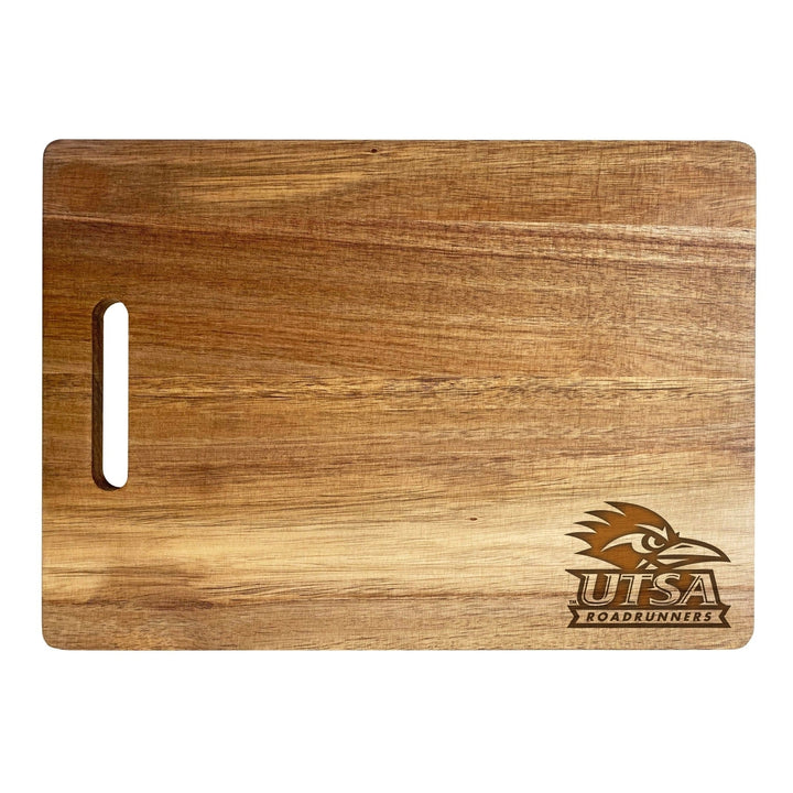 UTSA Road Runners Classic Acacia Wood Cutting Board - Small Corner Logo Image 1