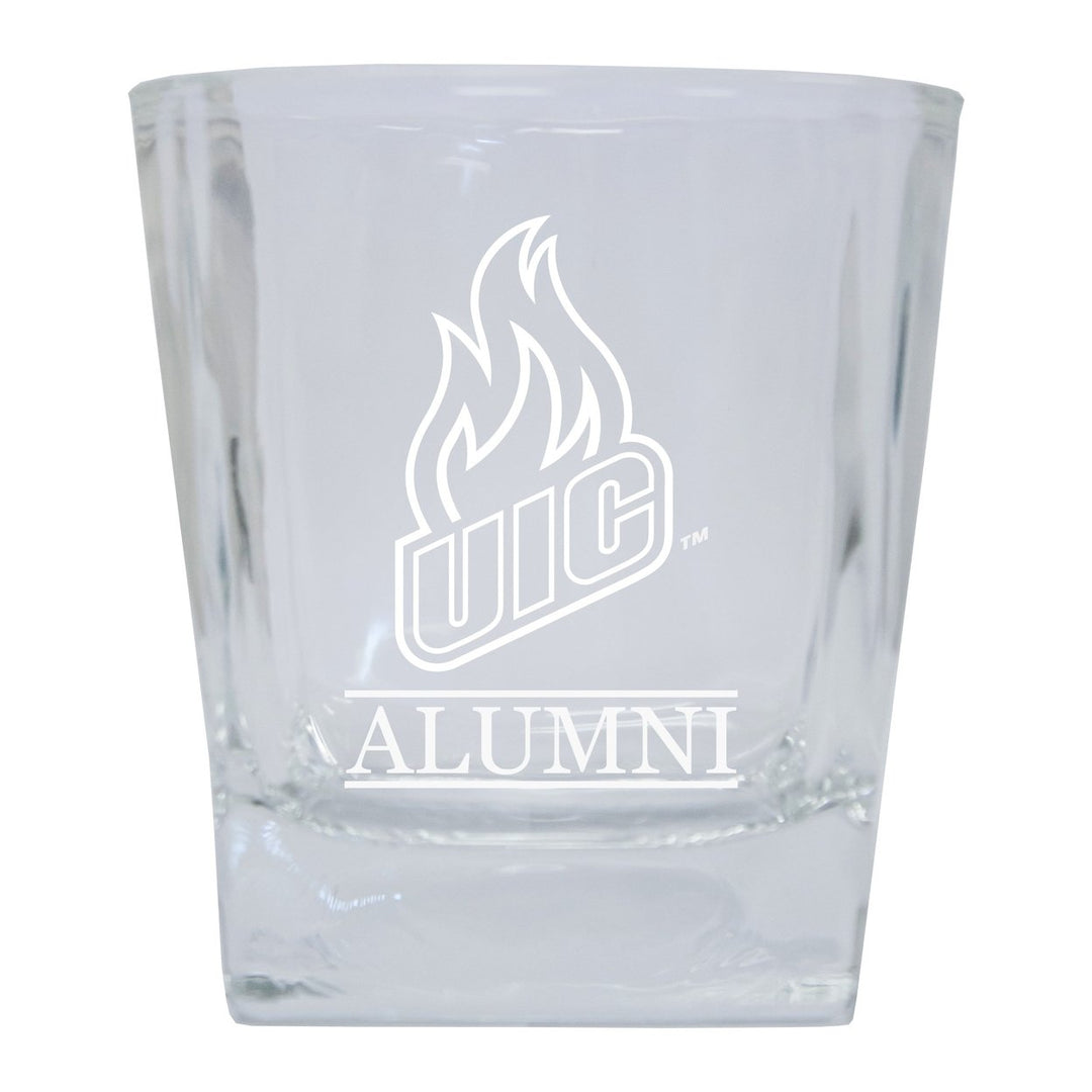 University of Illinois at Chicago Alumni Elegance - 5 oz Etched Shooter Glass Tumbler 2-Pack Image 1