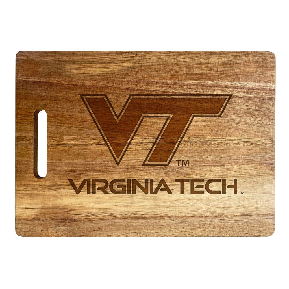 Virginia Tech Hokies Classic Acacia Wood Cutting Board - Small Corner Logo Image 2