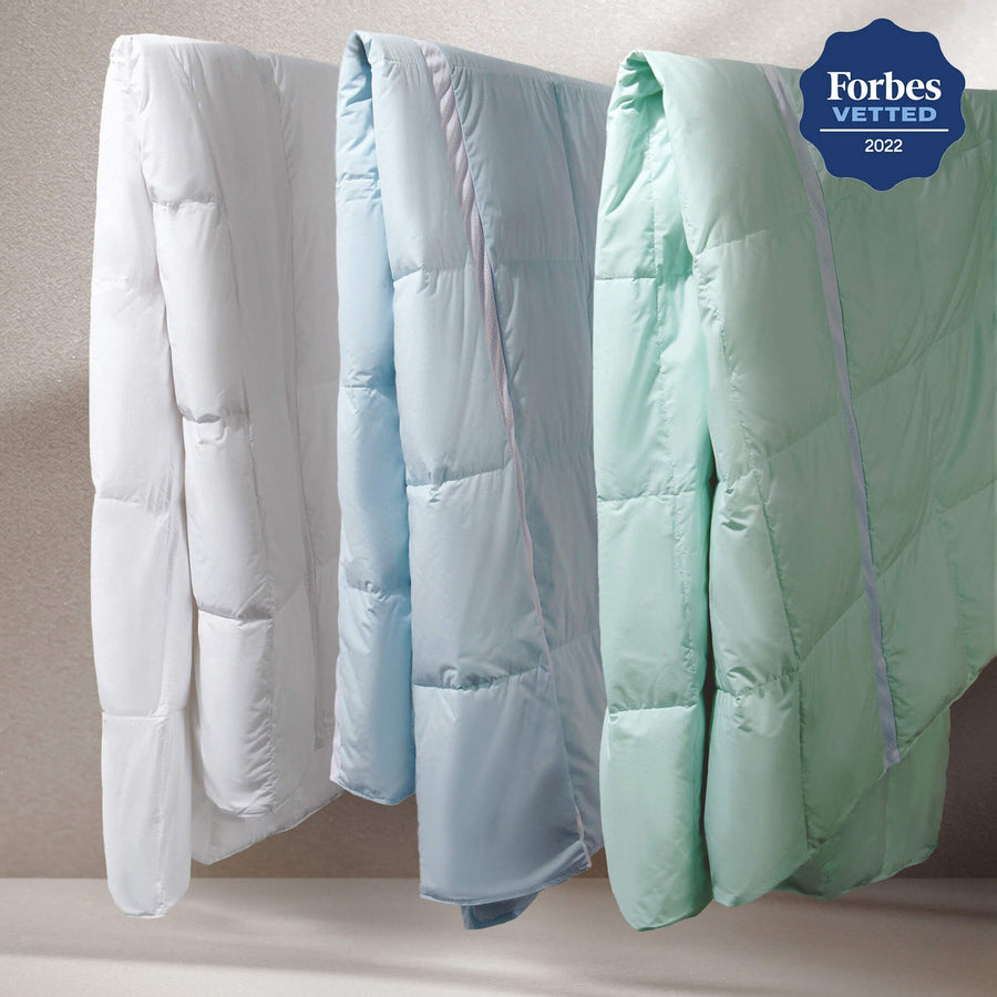 Lightweight Breathable Cooling Down Comforter-Oversize Summer Down Blanket Image 1