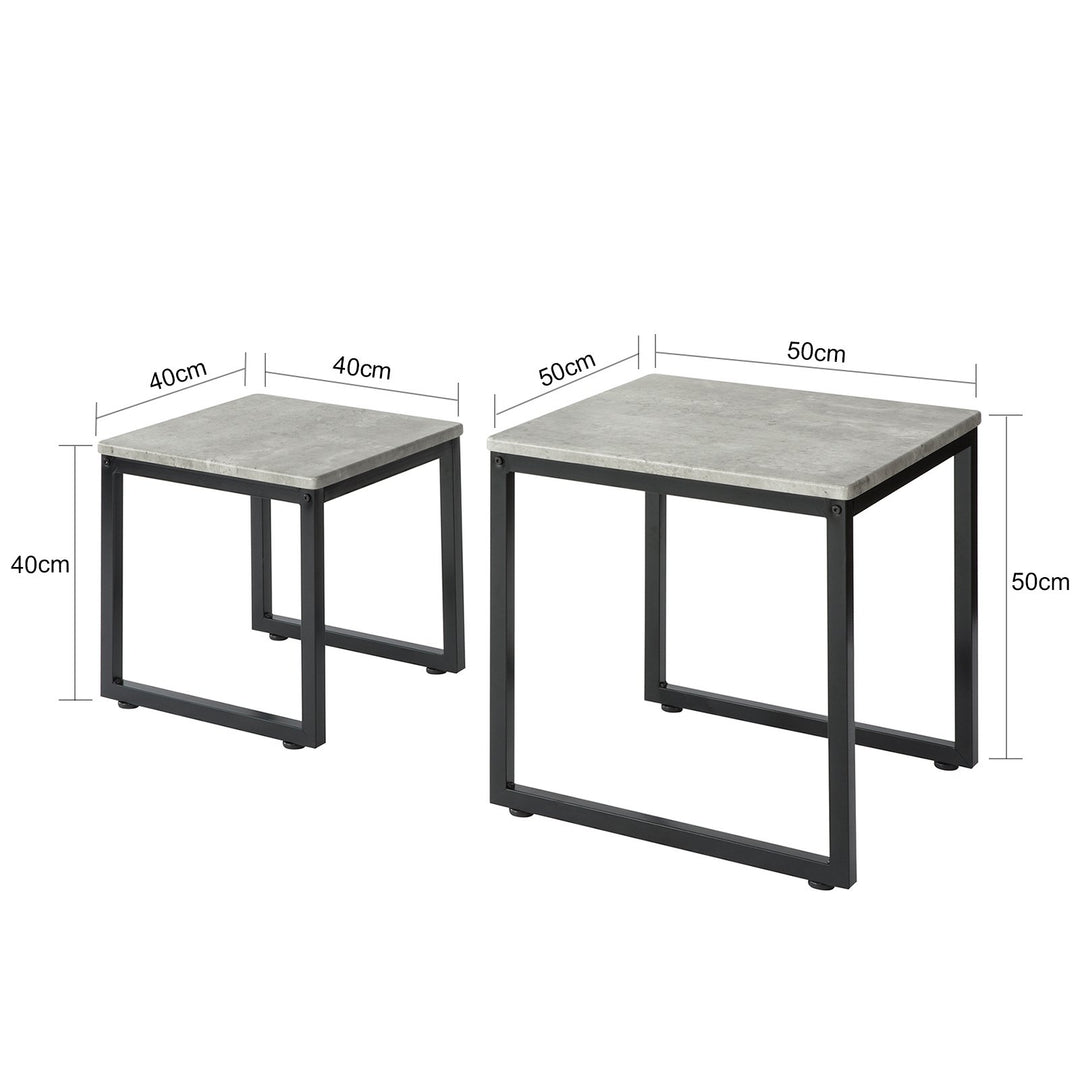 Haotian FBT42-HG, Set of 2 Side Tables Image 2