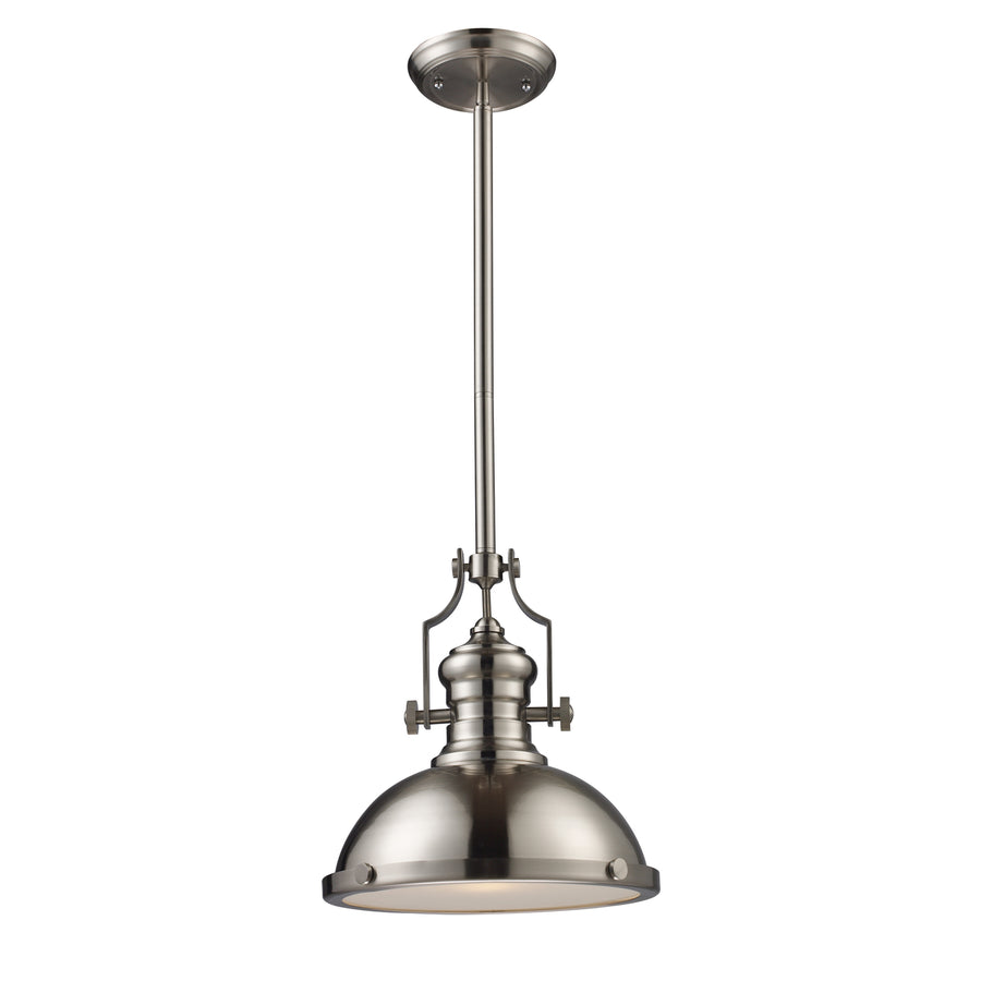 Chadwick 13 Wide 1-Light Pendant - Satin Nickel Image 1