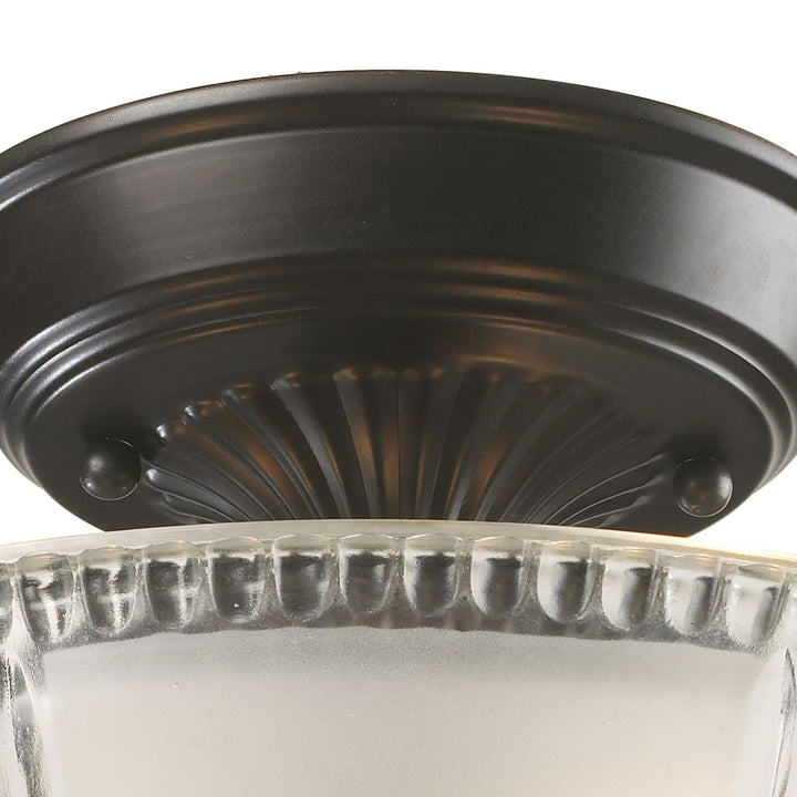 Restoration 12 Wide 3-Light Semi Flush Mount - Oiled Bronze Image 4