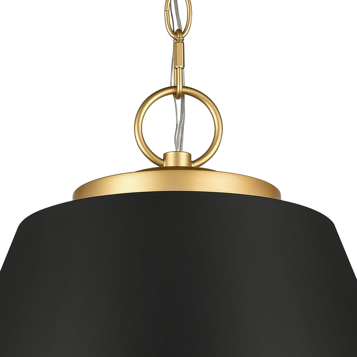 Vellus 20.5 Wide 3-Light Pendant - Matte Black Image 3