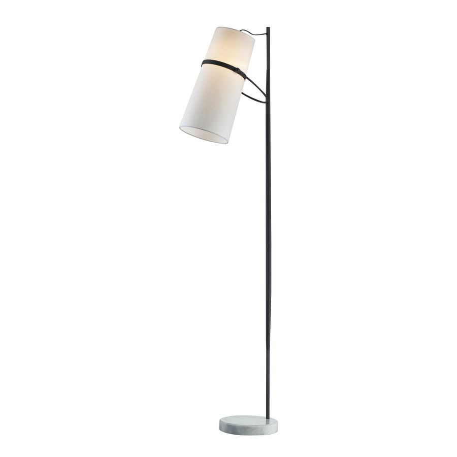 Banded Shade 70 High 1-Light Floor Lamp - Matte Black Image 1