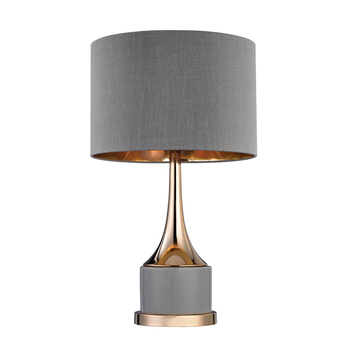 Cone Neck 18.5 High 1-Light Table Lamp - Gray Image 1