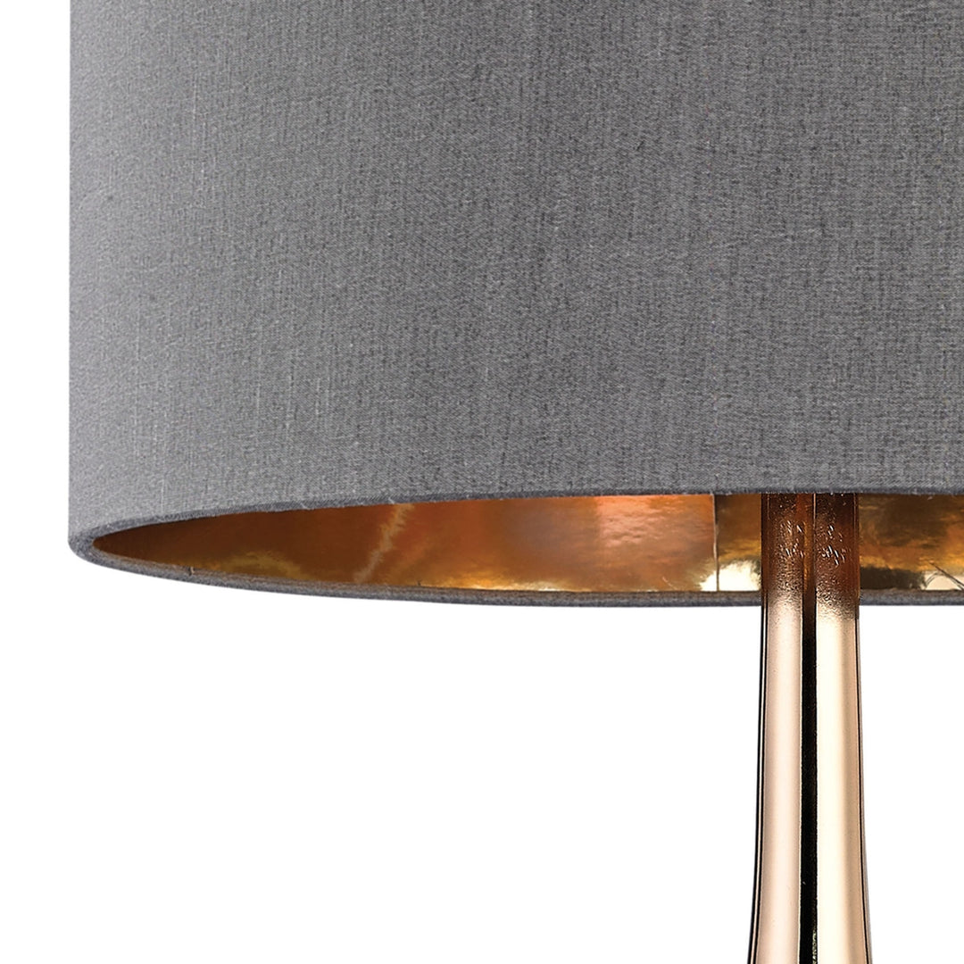 Cone Neck 18.5 High 1-Light Table Lamp - Gray Image 2