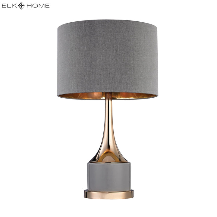 Cone Neck 18.5 High 1-Light Table Lamp - Gray Image 5