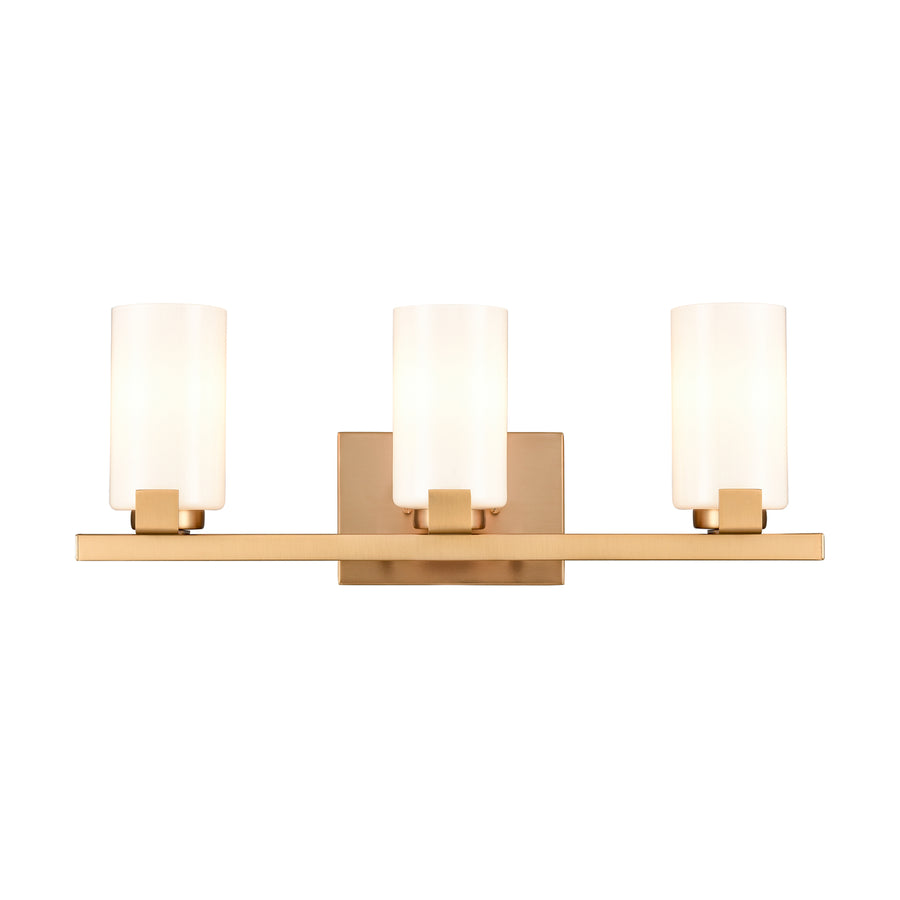 Dressler 22 Wide 3-Light Vanity Light - Brushed Gold Image 1