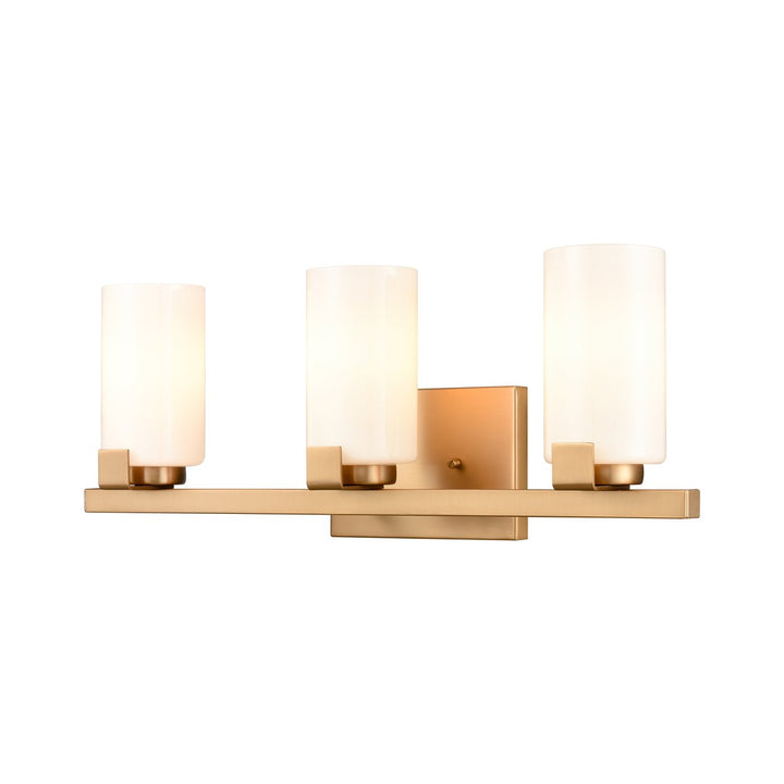 Dressler 22 Wide 3-Light Vanity Light - Brushed Gold Image 3