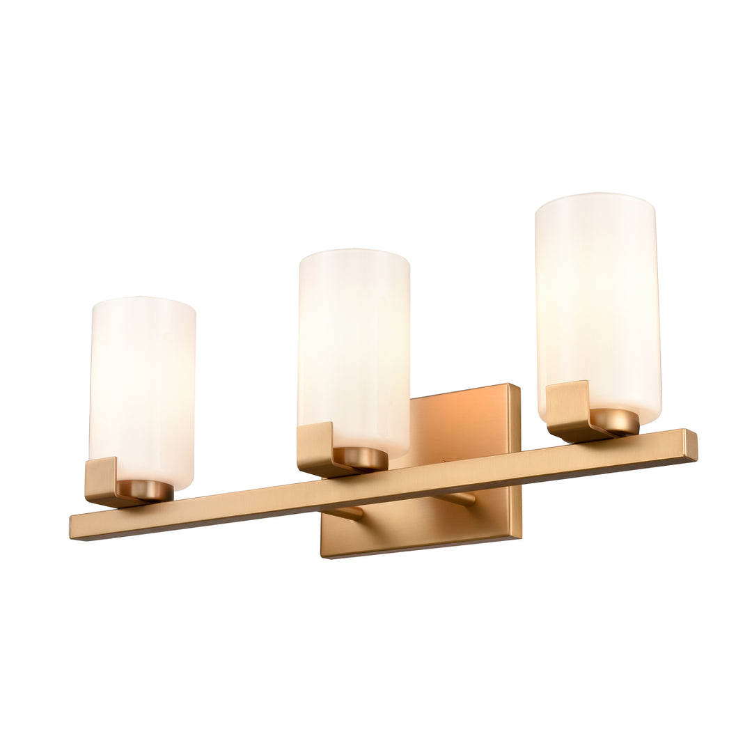 Dressler 22 Wide 3-Light Vanity Light - Brushed Gold Image 5