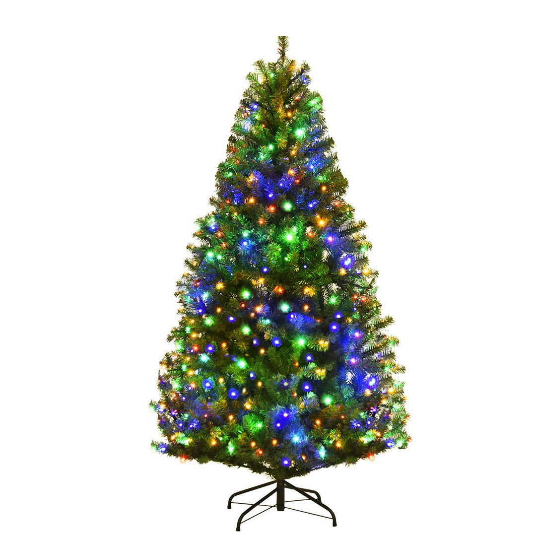 Pre-Lit Artificial Christmas Tree 5Ft Hinged 150 LED Lights Image 8