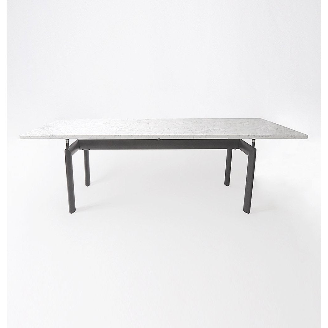 Roland Dining Table Marble Top White Carrara Steel Base Medium or Large Size Image 2