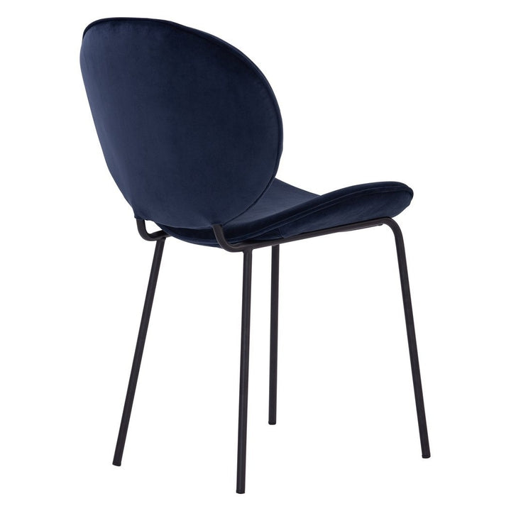 Ormer Dining Chair - Navy Velvet Image 4