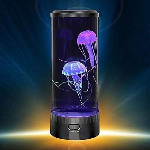 LED Fantasy Jellyfish Lamp with Vibrant 5 Color Changing Light Effects, Synthetic Jelly Round Aquarium Mood Lamp Image 5