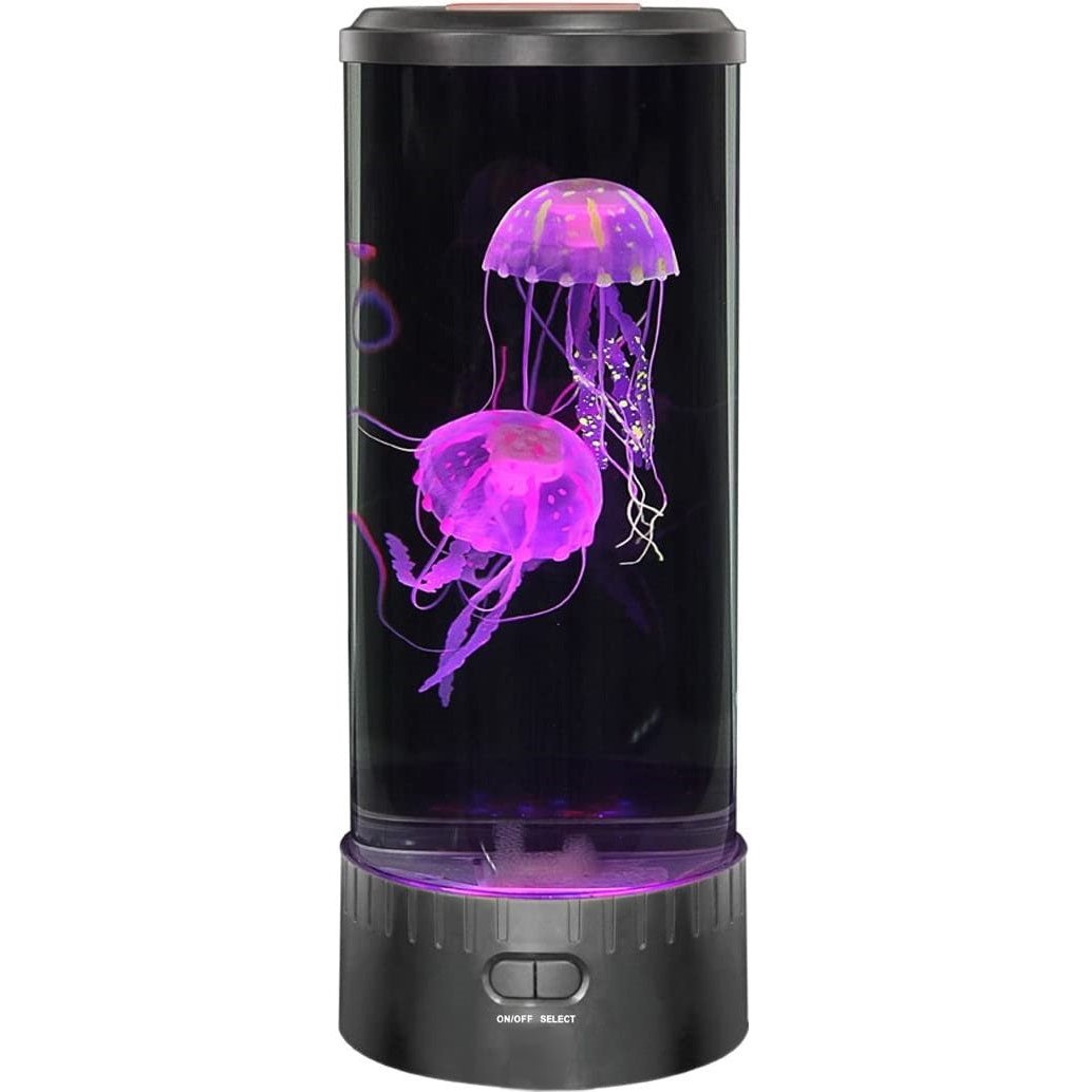 LED Fantasy Jellyfish Lamp with Vibrant 5 Color Changing Light Effects, Synthetic Jelly Round Aquarium Mood Lamp Image 6