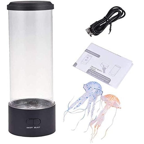 LED Fantasy Jellyfish Lamp with Vibrant 5 Color Changing Light Effects, Synthetic Jelly Round Aquarium Mood Lamp Image 10