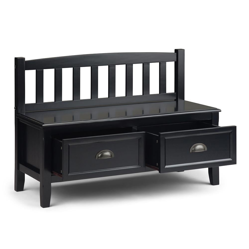 Burlington Entryway Storage Bench with Drawers Image 3