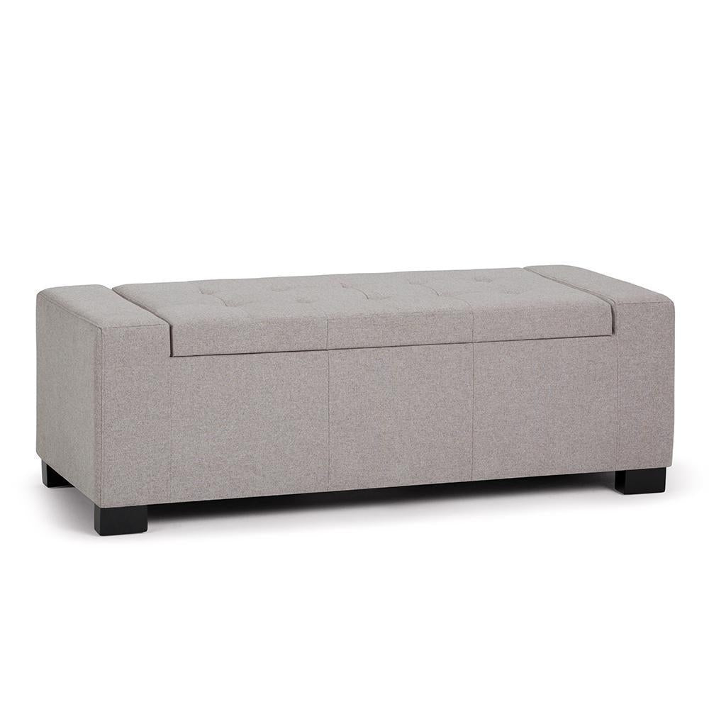 Laredo Storage Ottoman in Linen Image 2