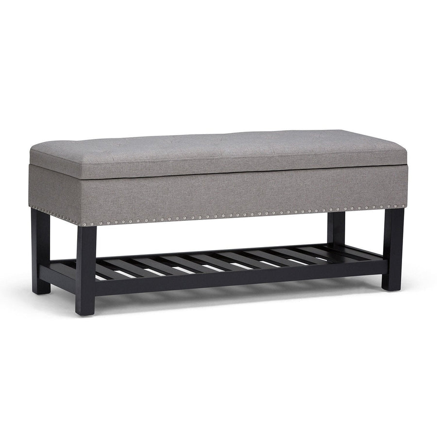 Lomond Ottoman Bench in Linen Image 1