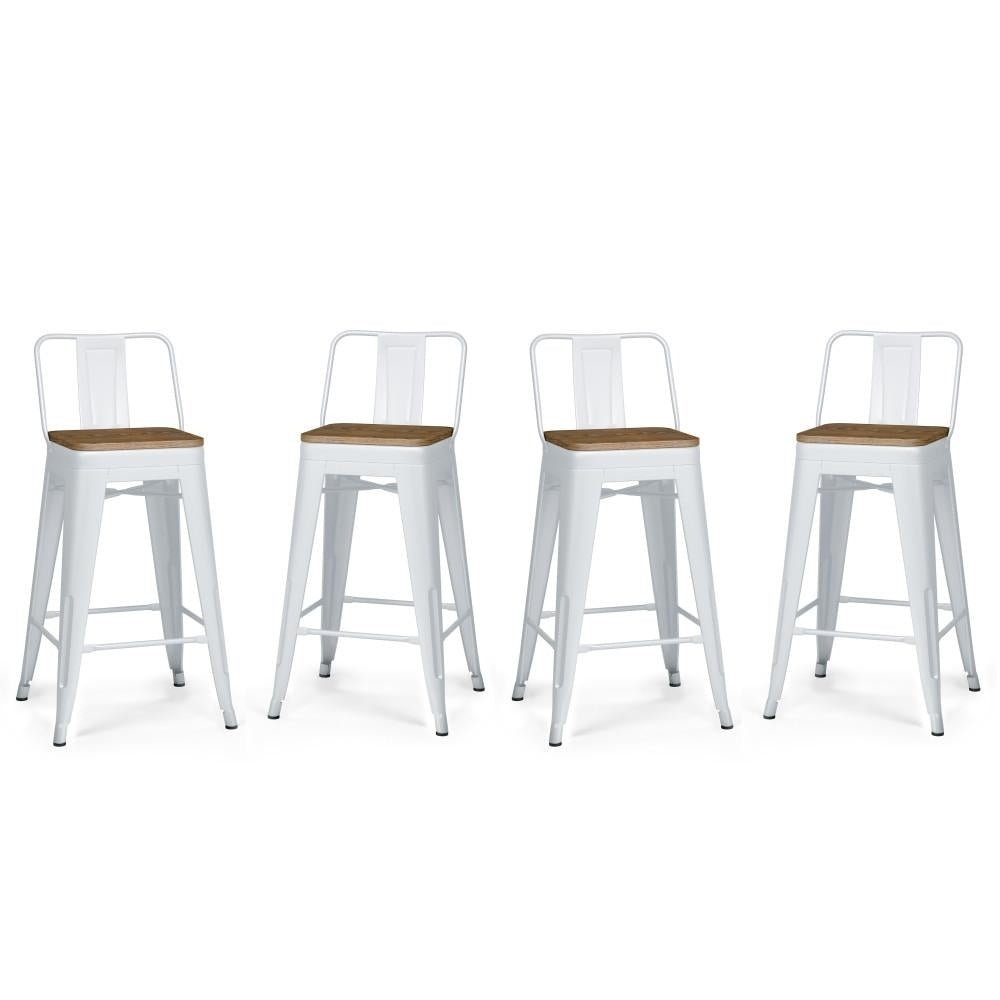 Rayne Metal Wood Counter Stool (Set of 4) Image 1