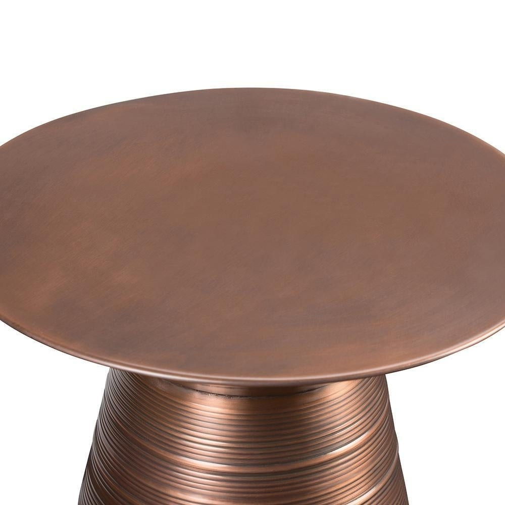 Sheridan Metal Accent Table 17.6in Handcrafted Contemporary Design Side Table Image 4