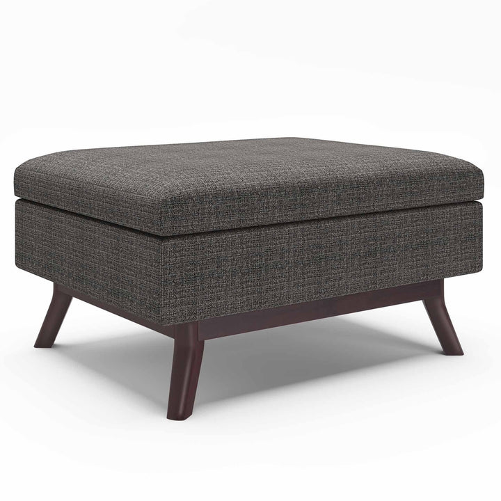 Owen Mid Century Coffee Table Ottoman Tweed 34in Lift Top Storage Furniture Image 1