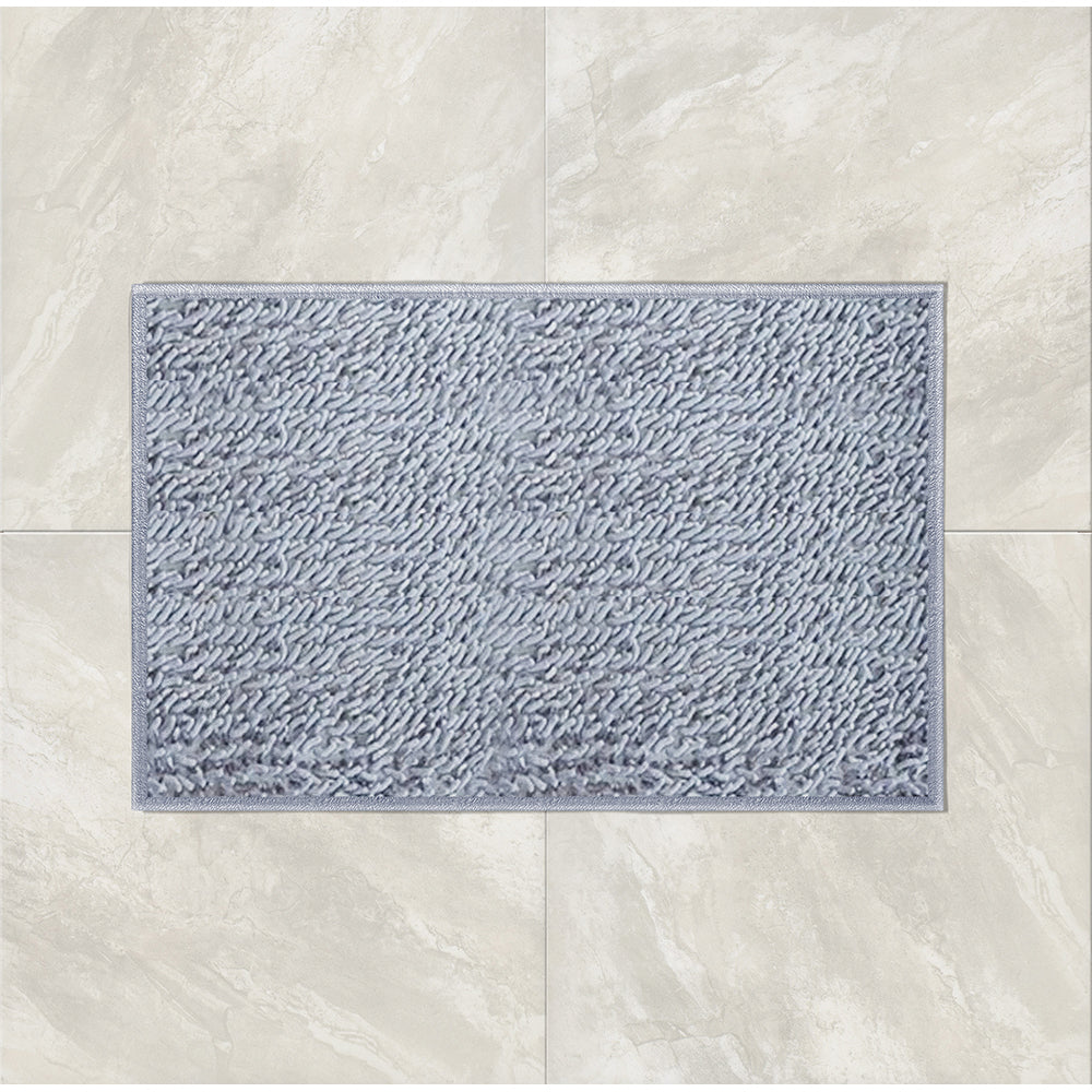 Ivy Bath Mat Ultra Soft Quick-Dry Chenille Non Slip Absorbent Microfiber 23x16 Image 8