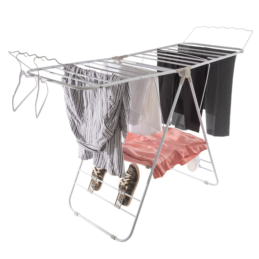 Everyday Home Clothes Drying Rack Portable Indoor Outdoor Collapsible Laundry Stand Image 1