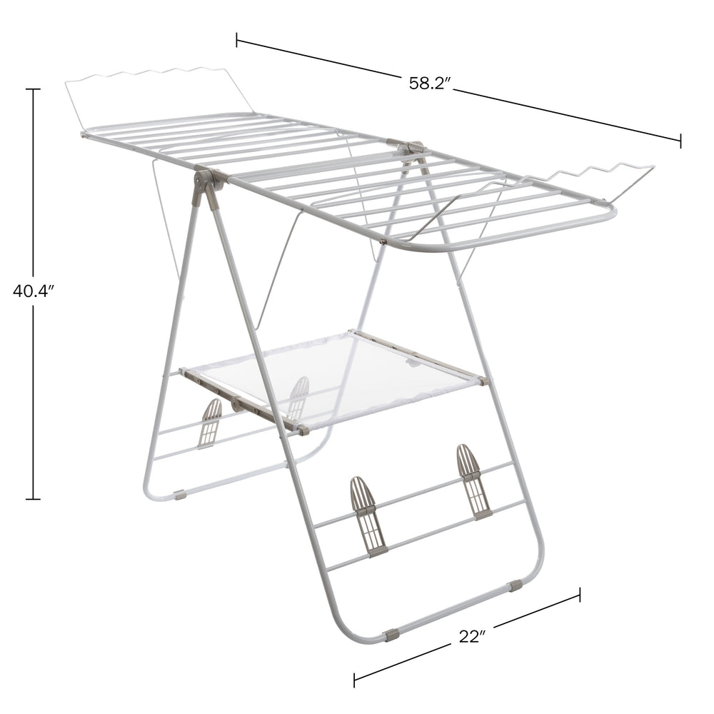 Everyday Home Clothes Drying Rack Portable Indoor Outdoor Collapsible Laundry Stand Image 2