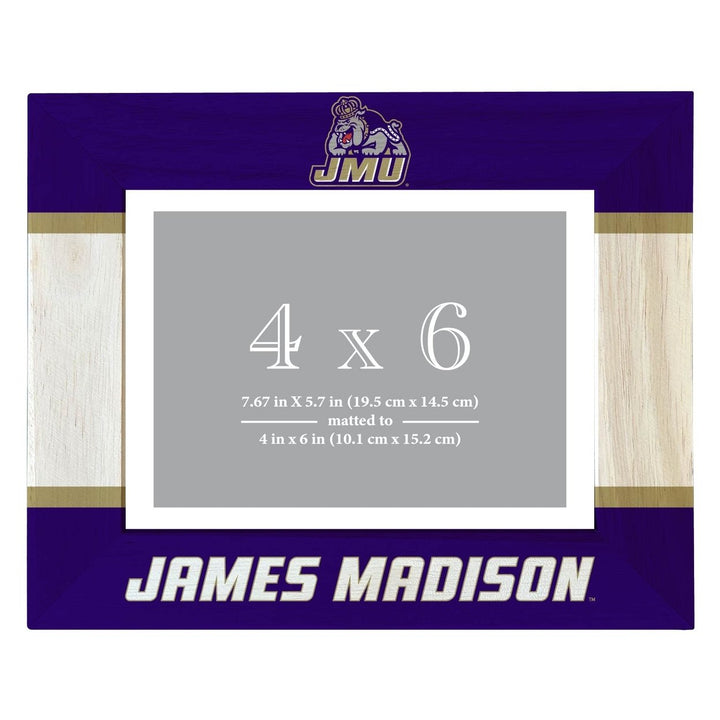 James Madison Dukes Wooden Photo Frame - Customizable 4 x 6 Inch - Elegant Matted Display for Memories Image 1