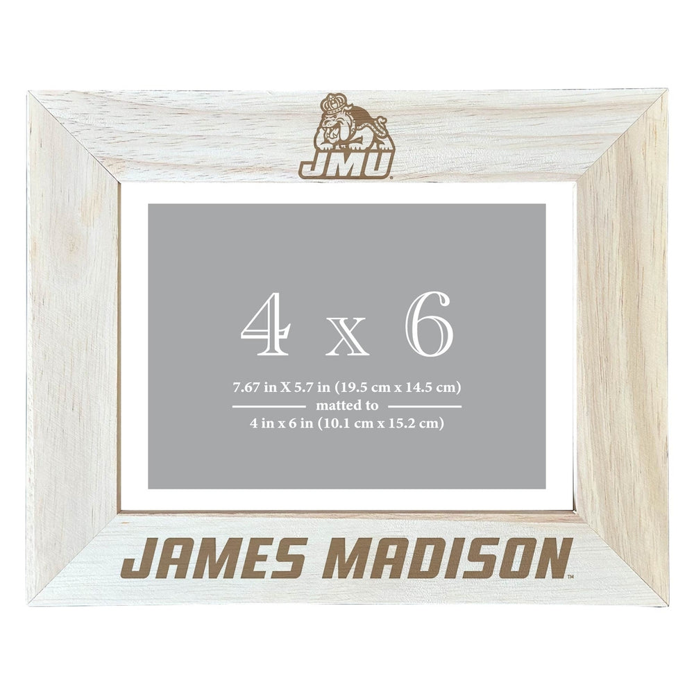 James Madison Dukes Wooden Photo Frame - Customizable 4 x 6 Inch - Elegant Matted Display for Memories Image 2