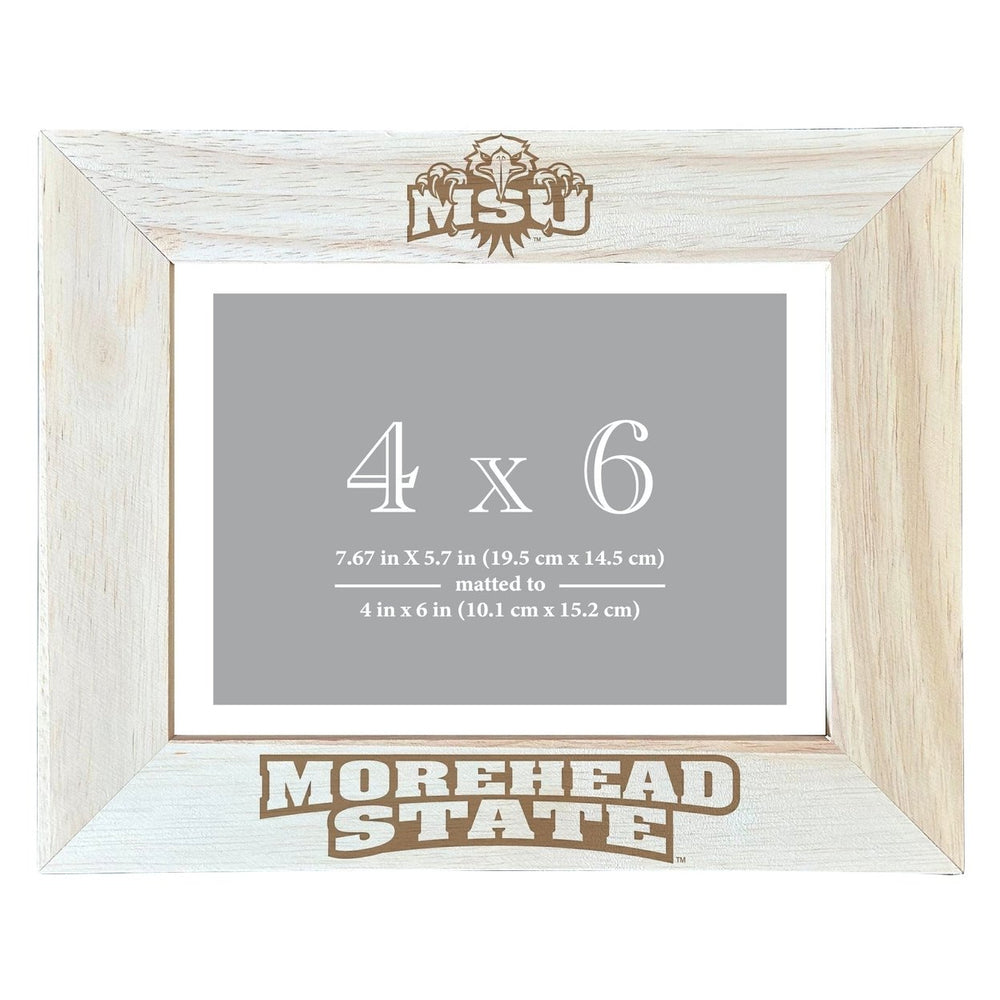 Morehead State University Wooden Photo Frame - Customizable 4 x 6 Inch - Elegant Matted Display for Memories Image 2