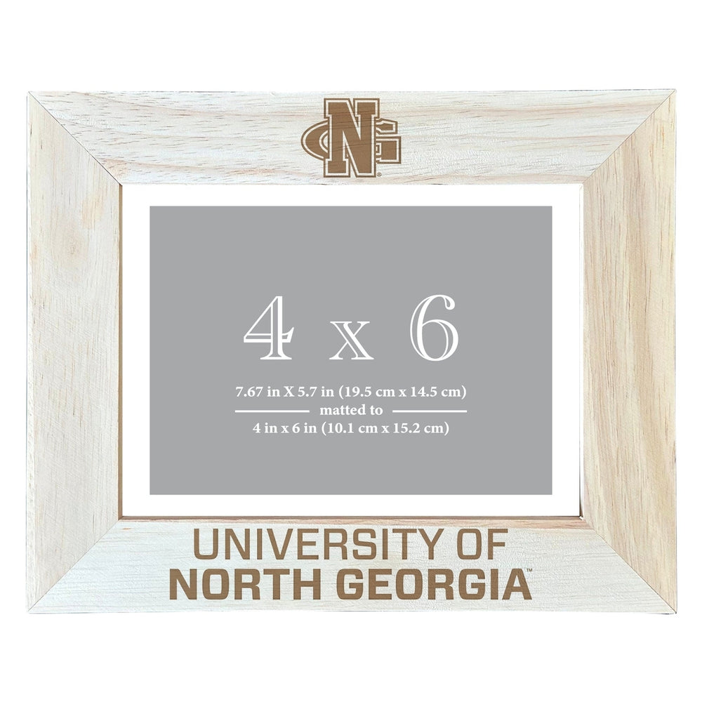 North Georgia Nighhawks Wooden Photo Frame - Customizable 4 x 6 Inch - Elegant Matted Display for Memories Image 2