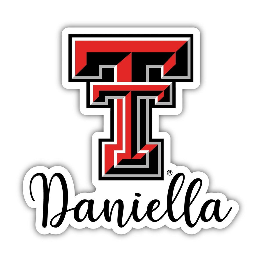 Texas Tech Red Raiders 2-Inch on one of its sides NCAA Durable School Spirit Vinyl Decal Sticker Image 1