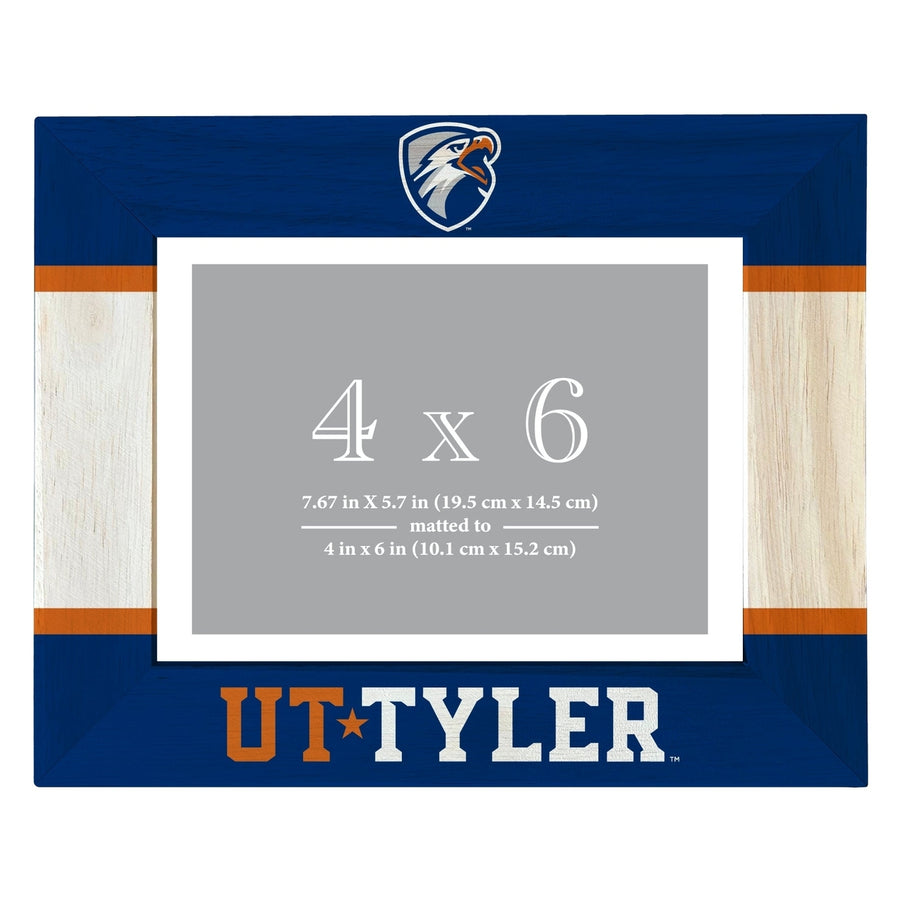 The University of Texas at Tyler Wooden Photo Frame Matted to 4 x 6 Inch Image 1