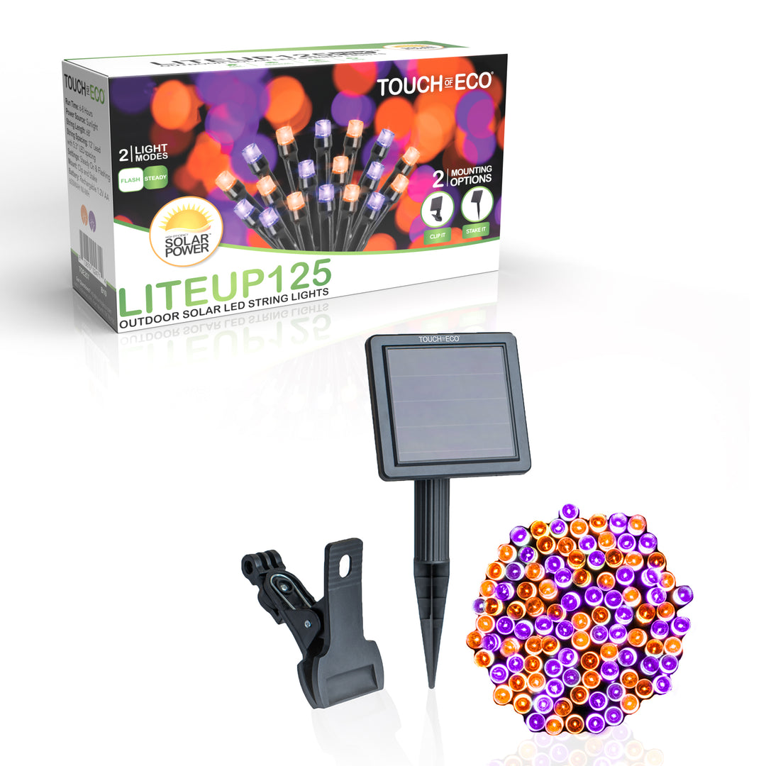 125 Solar Powered LED String Lights - 3 Colors Available Image 10