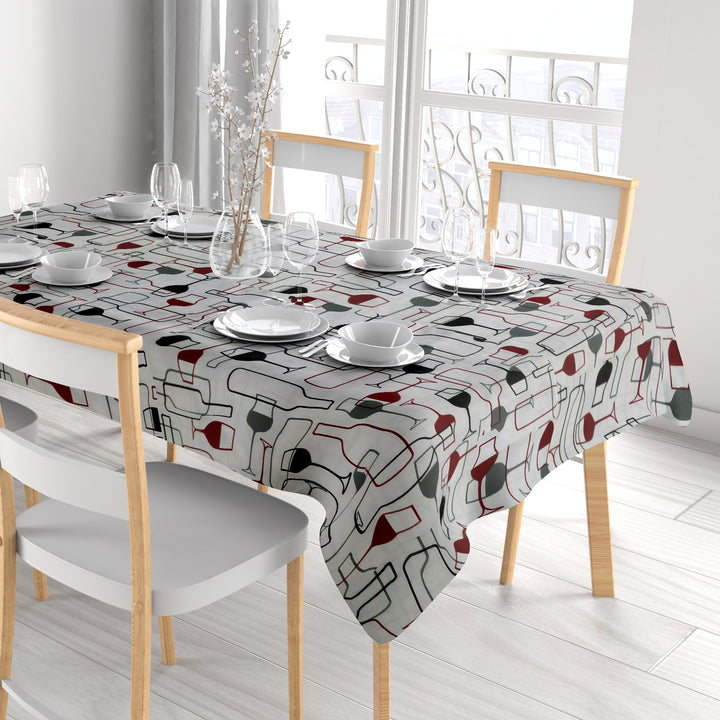 2-Pack: Kitchen Dining Water-Resistant Oil Proof Flannel Back PVC Vinyl Tablecloth Image 8
