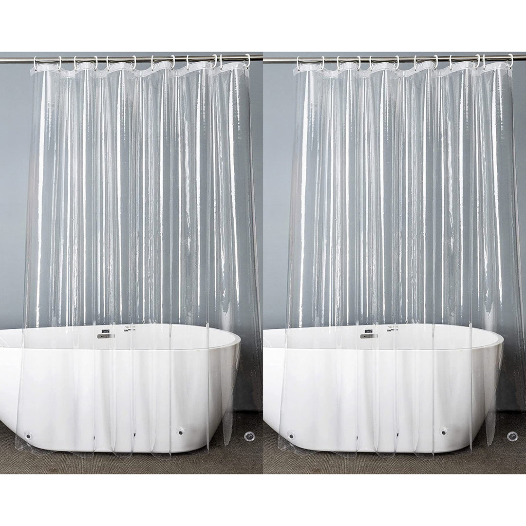 Premium Heavy Weight Clear Shower Curtain-Liner 70"x84" Image 2