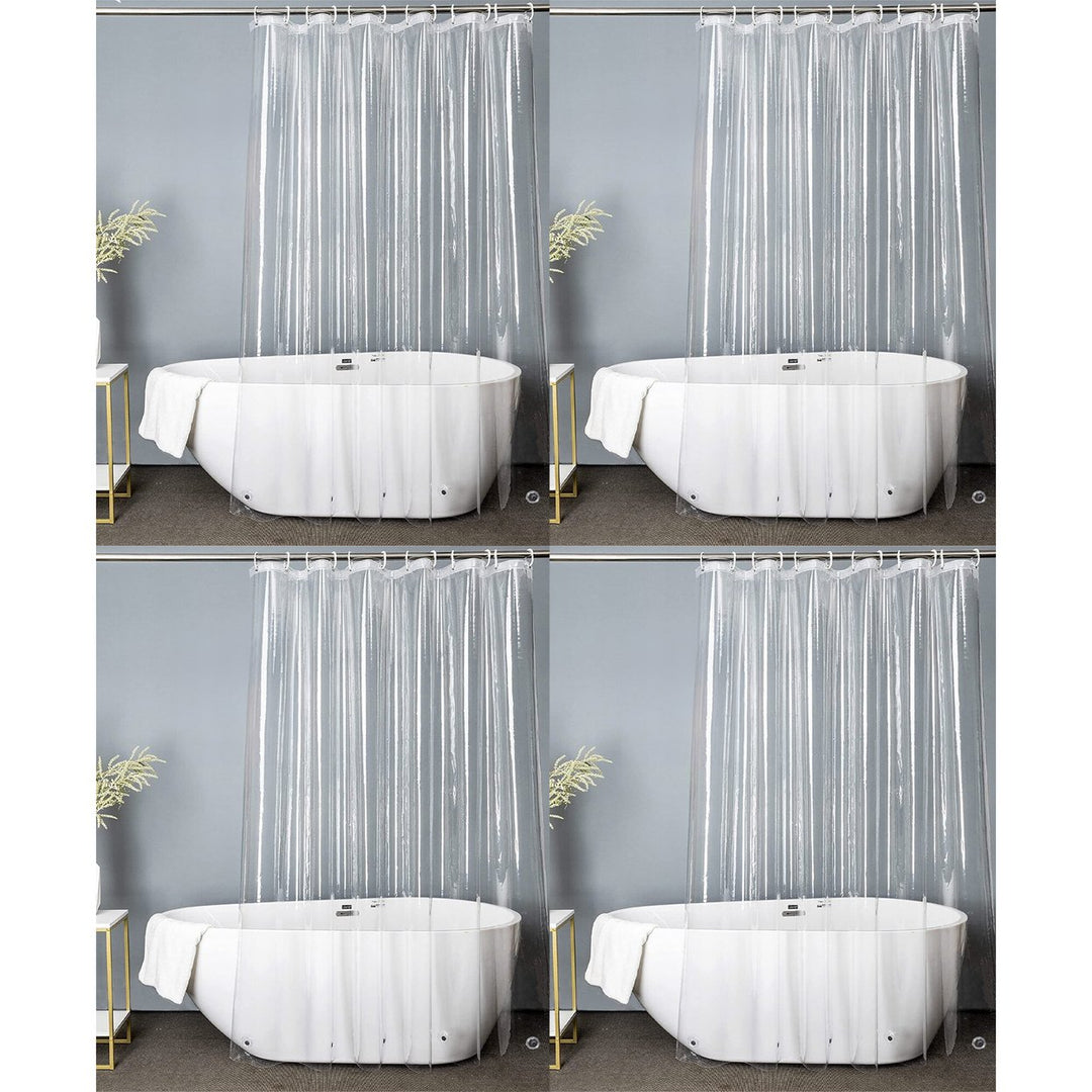 Premium Heavy Weight Clear Shower Curtain-Liner 70"x84" Image 3