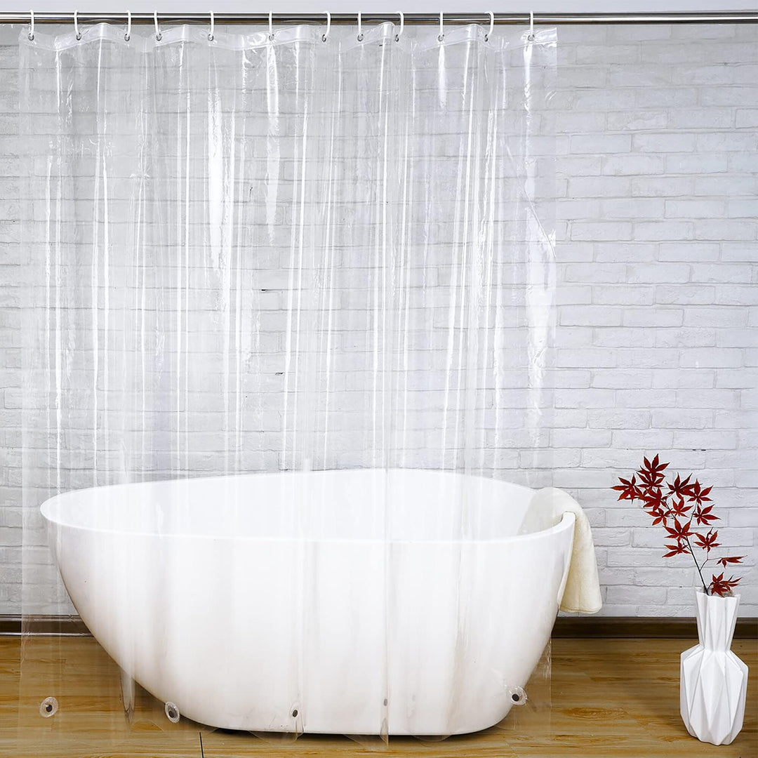 Premium Heavy Weight Clear Shower Curtain-Liner 70"x84" Image 7