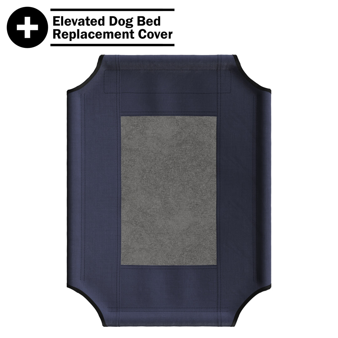 Elevated Dog Bed Cover - 24.5x18.5-Inch Replacement Pet Bed Cover with Mesh Panel - For Indoor/Outdoor Use - Dog Cot Not Image 3