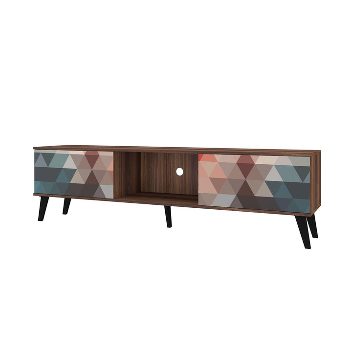 Doyers 70.87 Mid-Century Modern TV Stand with Concealed Shelves and Display Space Image 1