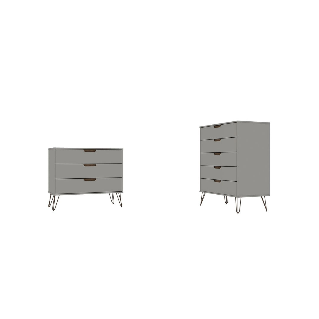 Rockefeller 5-Drawer and 3-Drawer Dresser Set Image 5