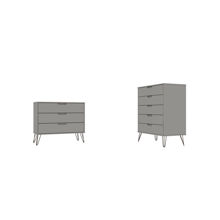Rockefeller 5-Drawer and 3-Drawer Dresser Set Image 10