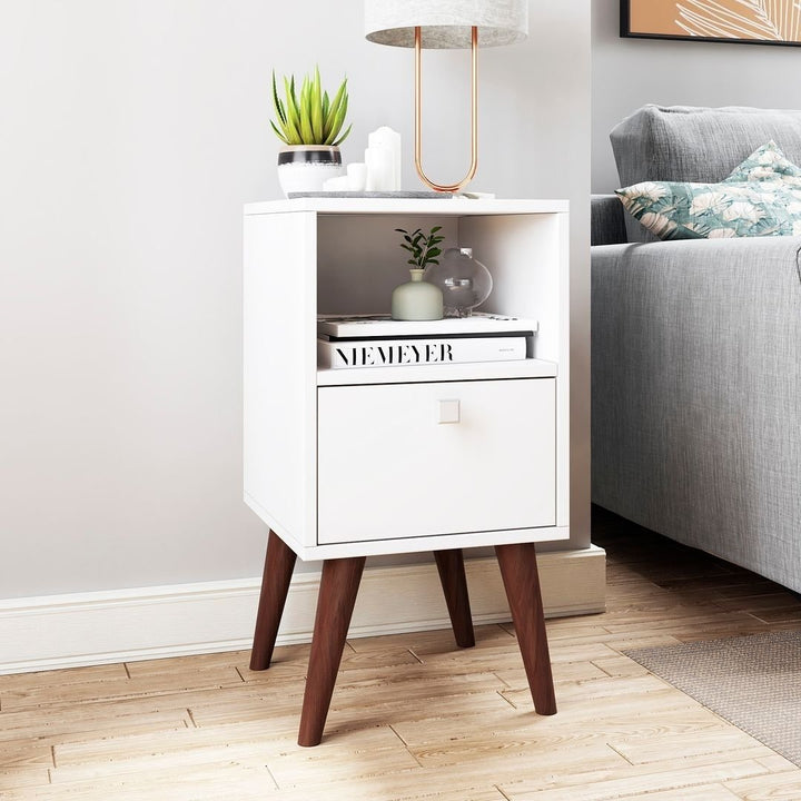Abisko Side Table with 1 shelf in White Image 2