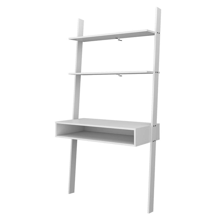 Cooper Ladder Desk with 2 Floating Shelves Image 1